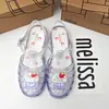 Zapatos Melissa para Mujer 2025 Pastel de Fresa Helado Corazón Sandalias Romanas Zapatos Fragantes Melissa Playa para Mujer