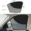 Parasol Magnético para Coche, Cortina de Ventana de Malla Transpirable, Aislamiento Térmico Bloqueo UV para Ventanas Laterales, Fácil de Colocar y Quitar