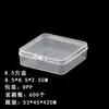 Caja de Empaque Transparente de PP con Tapa abatible para Almacenamiento de Joyería, Caja Cuadrada de Plástico Transparente de PP de Alta Gama al por Mayor