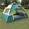 Barraca de camping de camada única com duas entradas para 4 pessoas, barraca de camping para viagem à praia