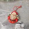 Nuevo Adorno Colgante Decorativo de Papá Noel Navideño Transfronterizo Árbol de Navidad Papá Noel Artesanía de Resina Adorno