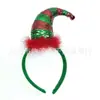 Accesorios para el cabello de niños europeos y americanos sombrero de elfo diadema de Navidad Halloween divertido tocado de decoración navideña europea y americana en stock lote