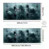 Banner de Garaje de Halloween Decoración de Puerta Tela Colgante Calabaza de Terror Bruja Calavera Fondo de Fiesta Transfronterizo En Stock Fábrica