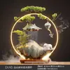 Água Corrente Gera Riqueza Ornamento para Sala de Estar Cerâmica Água Circulante Feng Shui Escritório Armário de Vinho Entrada Presentes de Inauguração