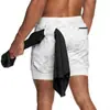 Comercio Exterior Transfronterizo Pantalones Cortos de Running para Hombre Deportes Ocio Exteriores Sueltos Multibolsillos Doble Capa Pantalones de Fitness