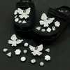 Compatible con Crocs Cadena Dorada con Purpurina Lujo Ligero Pedrería Accesorios DIY Flores para Zapatos Decoración de Girasol Hebillas para Zapatos Mayoreo