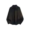 Nova Camisa Casual Masculina 2025 Cor Sólida Manga Longa Estilo Coreano Seda Gelada Solta Tamanho Grande Camisa Casual para Homens
