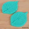2 piezas de hojas y pétalos molde de silicona con clip para pastel, molde de azúcar, juego de combinación opcional multiestilo