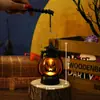 Bolsa de Halloween Lanterna de Abóbora Luz de Vela Digital LED Pequena Lâmpada a Óleo Festa Atmosfera de Terror Luz Decorativa de Atmosfera
