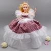Vestido de estilo japonés de organza, regalo de Barbie, llavero colgante, regalo de cumpleaños infantil 3D, muñeca con manga abullonada