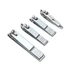 Cortador de Unhas de Aço Inoxidável para Manicure com Bordas Planas e Anguladas, Peça Única para Uso Doméstico, Ferramenta para Aparar Unhas, Em Estoque para Atacado, Pedicure