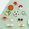 Broches Populares de Series Deportivas de Dibujos Animados de Amazon, Broches de Bádminton y Fútbol, Pines Personalizados para Accesorios de Ropa