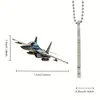 Adorno Colgante de Avión de Combate Plano de Acrílico de Nuevo Estilo de Dibujos Animados Transfronterizo, Accesorio para Coche