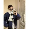Bufanda de Punto de Lana con Estrella de Moda para Mujer Invierno Estilo Callejero Coreano Calentador de Cuello Bufanda Versátil