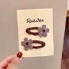 Nuevo Set de Pinza para el Cabello de Flor de Hilo para Niños de Otoño e Invierno Pinza para Flequillo Pinza Lateral Pinza BB Pinza para el Cabello