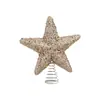 Nuevo Polvo Pegajoso de Espuma Estrella para la Punta del Árbol de Navidad Estrella Explosiva Estrella de Cinco Puntas Decoración Diseño de Escena Navideña Stock Disponible