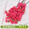 Atacado transfronteiriço de galhos de flor de pessegueiro artificiais para decoração de casamento, adereços de fotografia, arranjos florais, flores artificiais de seda plástica, flores falsas