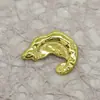 Botões Metálicos Design Rabo de Peixe 39mm para Blusas Femininas, Blazers, Botões Decorativos, Acessórios de Roupa, Botões Costurados à Mão