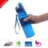 2025 Botella de Agua Popular Exterior Silicona Deportiva Botella de Agua Plegable Portátil Pp Ciclismo Senderismo Camping Gran Capacidad
