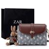 Hong Kong comprando bolsa 2024 novas senhoras bolsa do mensageiro outono e inverno high-end presente ombro lona bolsa feminina