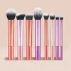 Set de Pinceles de Maquillaje Multicolor Rt8 Transfronterizo, Pincel para Polvos, Pincel para Rubor, Pincel para Labios, Set Profesional de Pinceles de Maquillaje