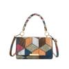 Bolso para Mujer con Puntadas Retro 2025 Nuevo Otoño Gran Capacidad Casual Estilista Hombro Cruzado Pequeño Cuadrado