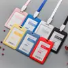 Youhe 6075/6076 Juego de identificación, tarjeta transparente doble, cordón para identificación, tarjeta de trabajo, cordón para identificación, cordón para colgar, impresión