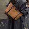 Bolso Tote de Color Contrastante Grande Capacidad para Trabajo y Viajes 2026 Nuevo de Moda Versátil Bolso de Hombro Grande para Mujer