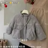 Roupas de Inverno para Meninas Jaqueta com Bolinhas e Pelúcia Interna Roupas de Algodão Estilo Coreano para Menina Jaqueta Acolchoada Casual Top Versátil Estiloso