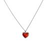 Transfronteiriço Europeu e Americano Natural Vermelho calcedônia amor pingente colar Leve de luxo high-end design sentido moda temperamento clavícula cadeia