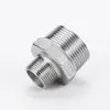 Acero inoxidable 304 reductor de diámetro a alambre reductor de diámetro hexagonal doble alambre exterior tamaño cabeza adaptador pasante recto 1 pulgada 6 minutos a 4 minutos
