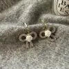 Pendientes de lazo exquisitos para mujer 2024 nueva moda pendientes de camelia únicos de lujo ligero temperamento pendientes de alta gama