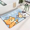Alfombrilla de baño absorbente, de secado rápido, antideslizante, con diatomeas, suave, con dibujos animados