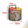 Estante de Almacenamiento Redondo para Cocina con Jengibre y Ajo, Caja de Almacenamiento sin Taladro para Condimentos de Cebolla, Jengibre y Ajo, Cesta de Verduras para Montar en la Pared