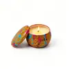 Fabricante de Dongguan Tarro Oval Personalizado para Velas Aromaterapia Lata de Té Lata de Regalo Empaque Tarro de Barriga Grande 50g