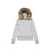 Sudadera con Capucha y Cuello Grande de Piel Estilo Retro Americano para Mujer 2025 Otoño Nuevo Aspecto Adelgazante de Cintura Chaqueta Cardigan Corta