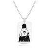 Joia periférica de animação Colar Naruto aço inoxidável laser Naruto Sasuke personagem de desenho animado pingente pingente
