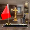 Mesa de Escritório Bandeira Vermelha Bandeira Nacional Enfeites Decorações de Escritório de Alto Padrão Mesa do Chefe Mesa de Escrita Armazenamento Porta-Canetas Criativo para Desktop