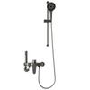 Fabricante Set de Cabezal de Ducha Todo Cobre Gris Pistola Simple Dividido Elevable Cepillado Mezclador Válvula Ducha al por Mayor