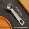 Juego de Cucharas Medidoras de Acero Inoxidable con Escala Dispositivo Medidor para Hornear Cuchara para Condimentos Cuchara para Granos de Café Amazon Transfronterizo