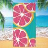 Toalla Grande Absorbente de Sandía de Dibujos Animados para la Playa Toalla de Playa Rayada con Impresión Digital de Microfibra Toalla de Baño para Niños
