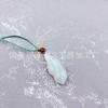 Pingente de Jade Verde Tianshan de Xinjiang com Padrões de Flores Flutuantes, Apresentando Buda, Guanyin e Ruyi, um Pingente de Jade que Dizem Responder a Todos os Pedidos, com Pixiu e Cabaça