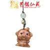 Sándalo Zodiaco Cerdo Buena Suerte Cadena para Teléfono Móvil Llavero Arte Ming Xianyuan Cerdo Lindo Colgante para Coche Bolsos para Hombres y Mujeres