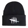 Gorro de Esquí Hip-Hop Estilo Nuevo Europeo y Americano, Gorro de Punto Bordado Dead by Daylight, Gorro de Lana Monocromático Personalizado
