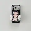 Correa de Muñeca con Lunares y Pequeño Diseño de Jade Adecuada para iPhone 17 Pro Max Caricatura 16/17 Pro Portátil 15 Funda de Teléfono