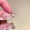 Presilhas de Orelha Perfuradas Coloridas Clássicas com Zircônia para Mulheres, High-End, Presilhas de Cartilagem Leves e Luxuosas para Meninas Doces e Descoladas