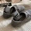 Sapatos Peludos Estilo Birkenstock com Forro de Lã para Mulheres, Novos Sapatos Slip-On Outono e Inverno 2026, Sapatos de Algodão Versáteis e Super Estilosos