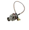 Cable RF de 50 ohmios RG316 BNC hembra (con panel y tuerca fijados) a codo macho MCX