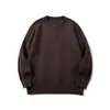 Yidao Vintage 2026 Outono Novo Retrô Simples Gola Henley Masculino Cor Sólida Solto Suéter de Tricô