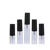 Muestra en stock botella de vidrio cosmético redonda recta transparente botella spray a presión 3ml Botella Vacía sub-botella de perfume